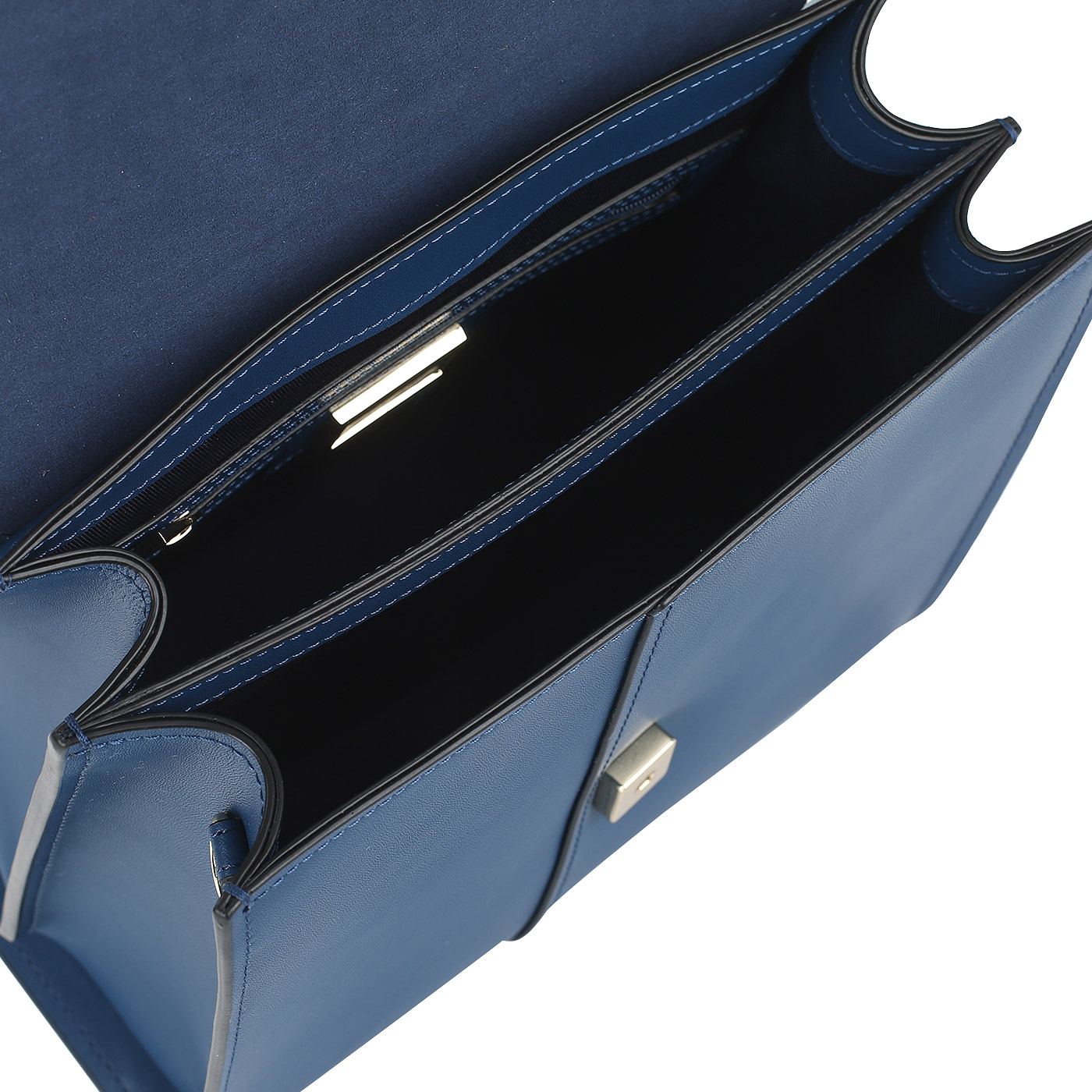 Синяя кожаная сумочка Cromia Bell