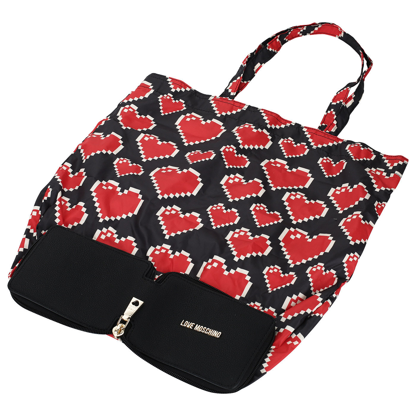 Женская сумка в прочном чехле Love Moschino Shopper zipper