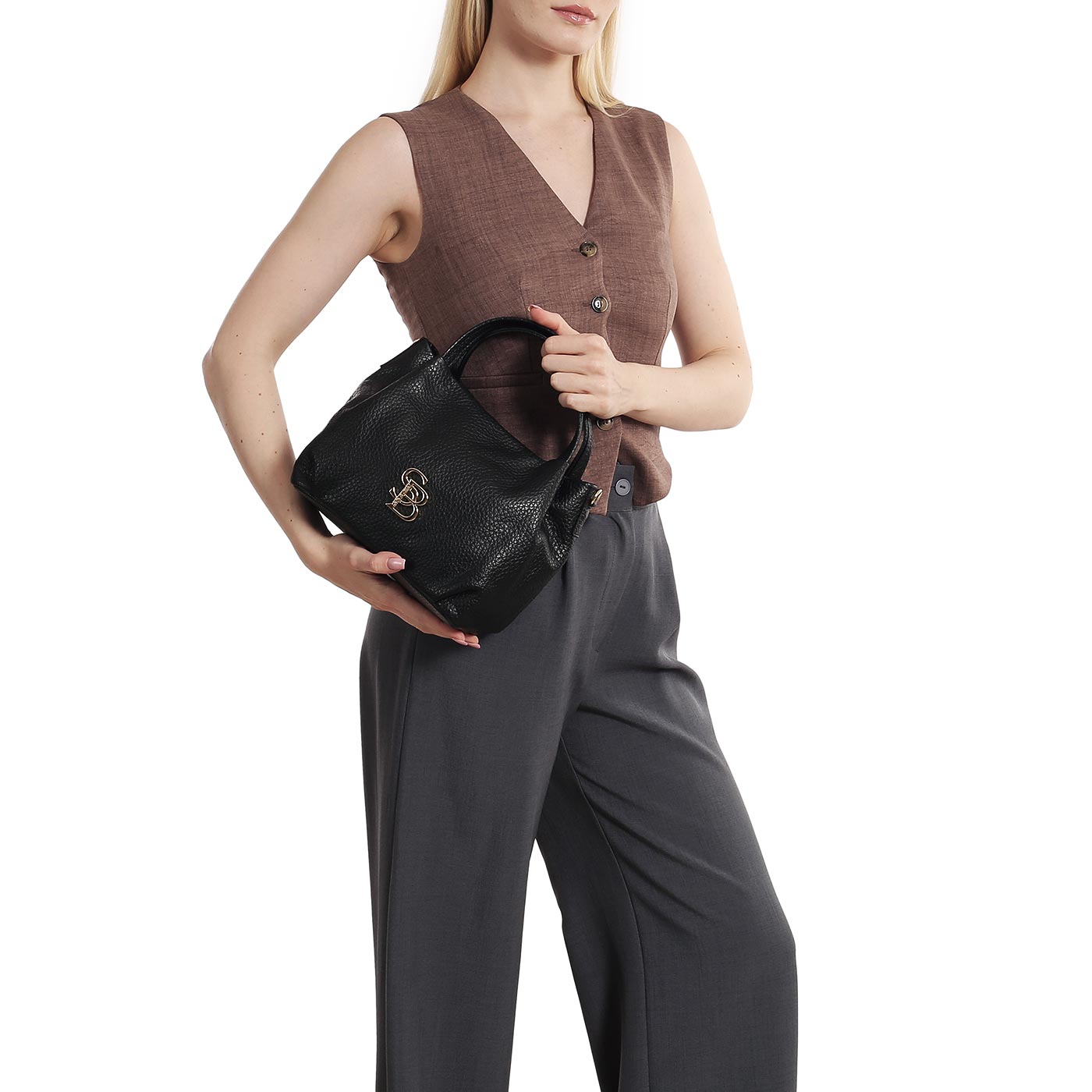 Кожаная сумка Sara Burglar Mia Bufalo