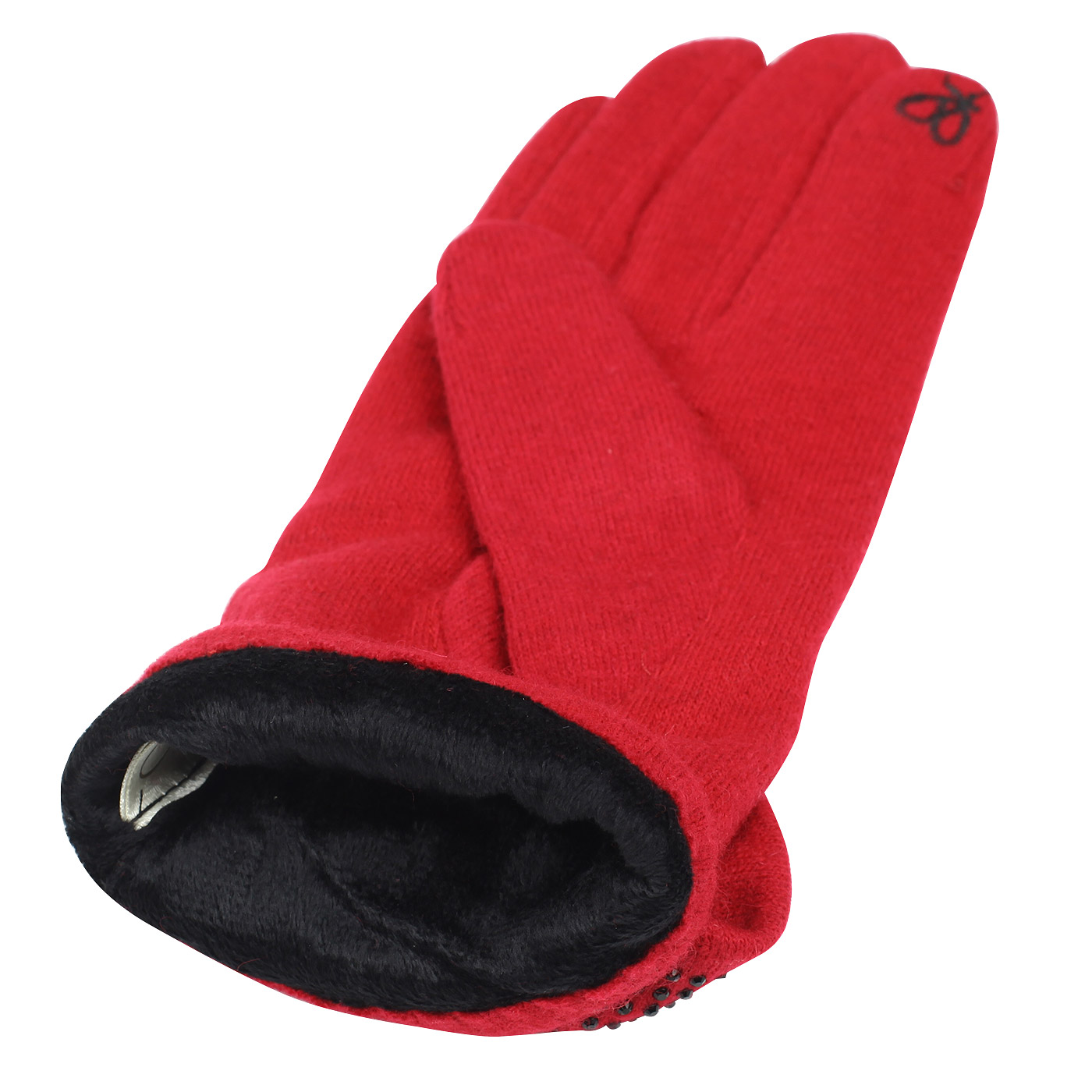 Женские перчатки красного цвета Pia Rossini 