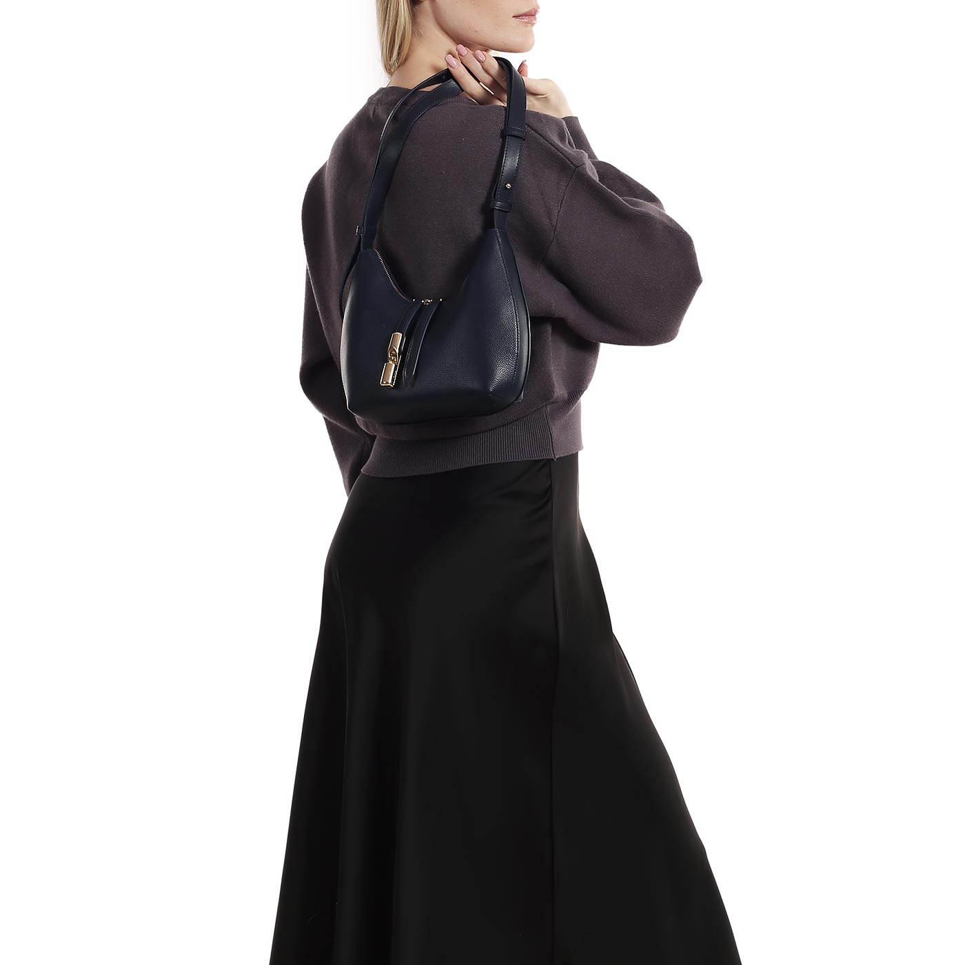 Кожаная сумка Furla Goccia