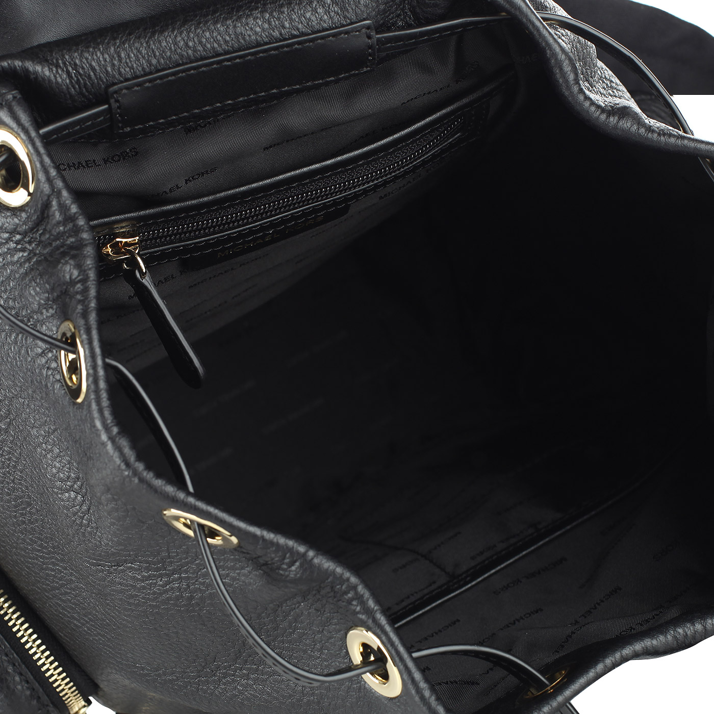 Черный кожаный рюкзак Michael Kors Mott