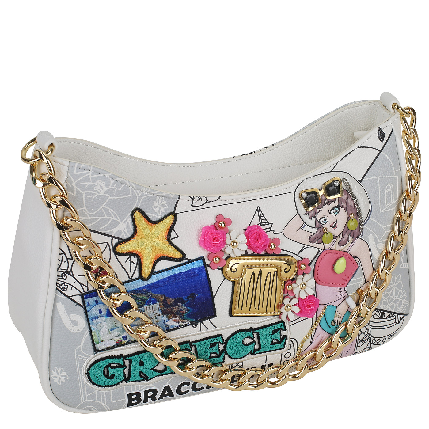 Сумка через плечо Braccialini Cartoline