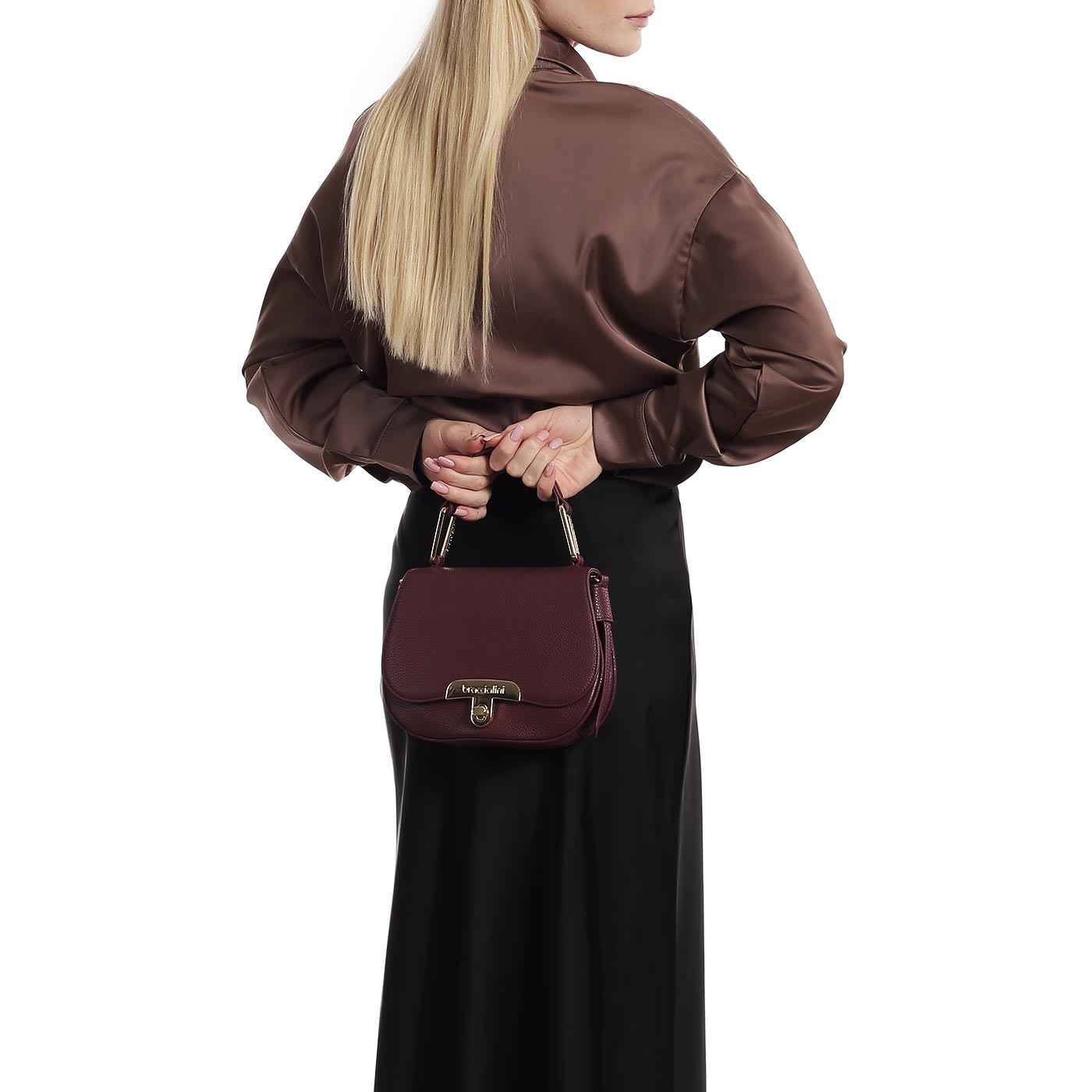 Кожаная сумка Braccialini Michelle