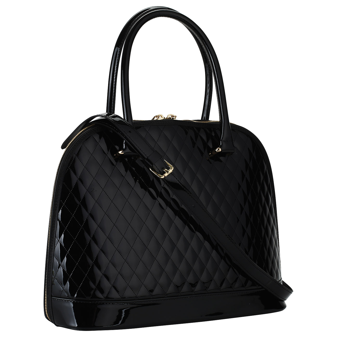 Черная кожаная женская сумка Valentino Orlandi Dafne