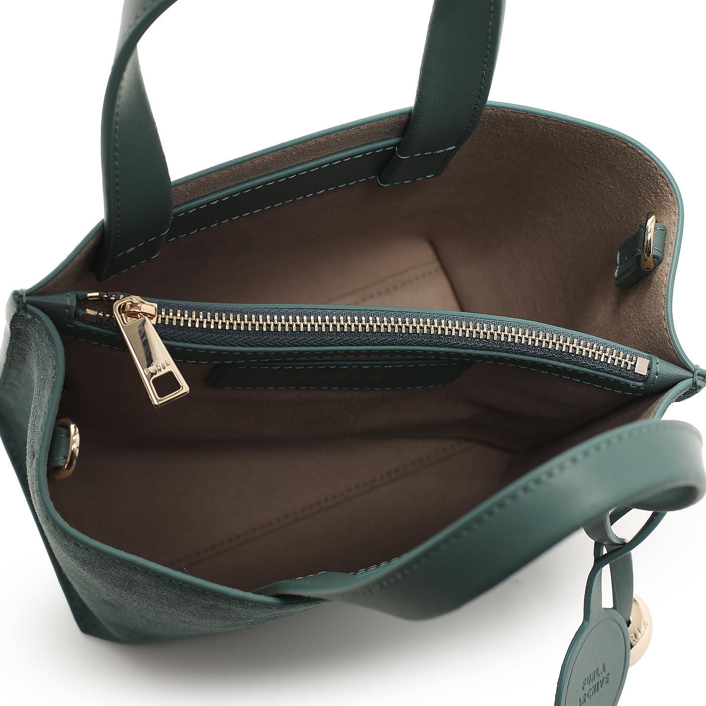 Кожаная сумка Furla Divide IT