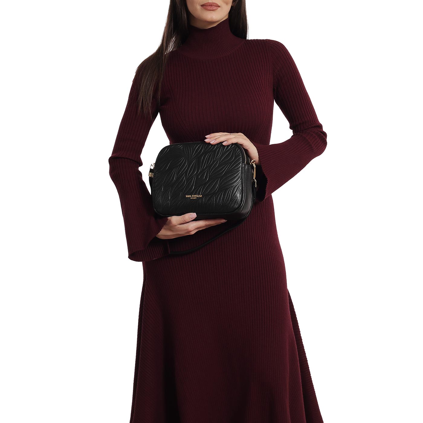 Кожаная сумка Sara Burglar Emma leaf