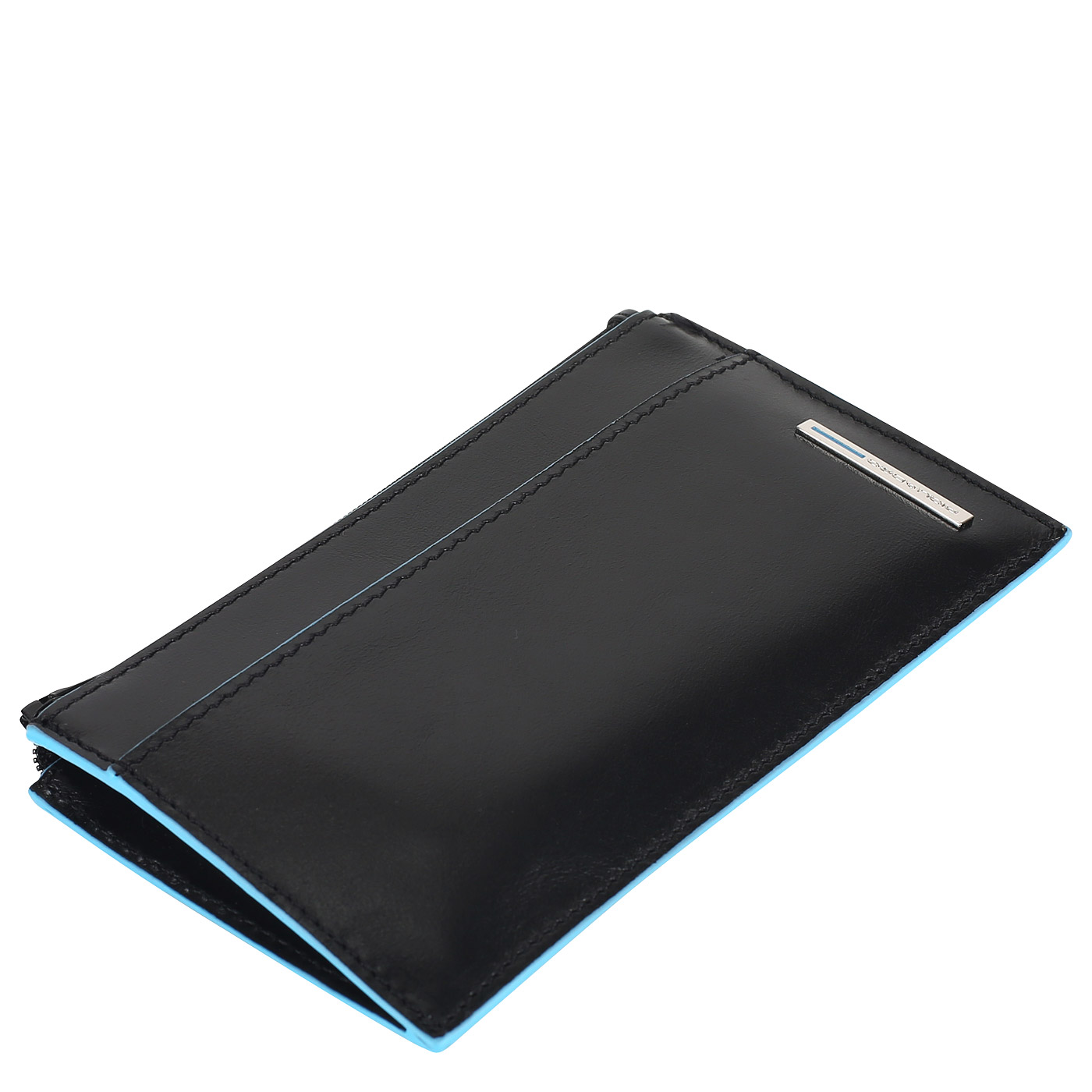 Визитница из гладкой кожи Piquadro Blue square