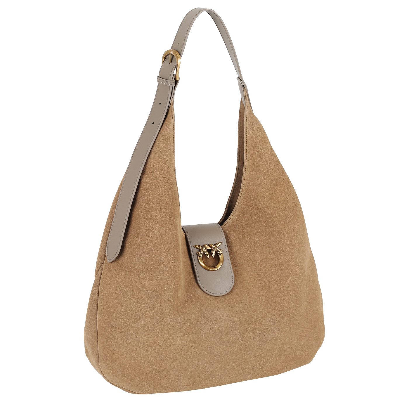 Кожаная сумка Pinko Hobo