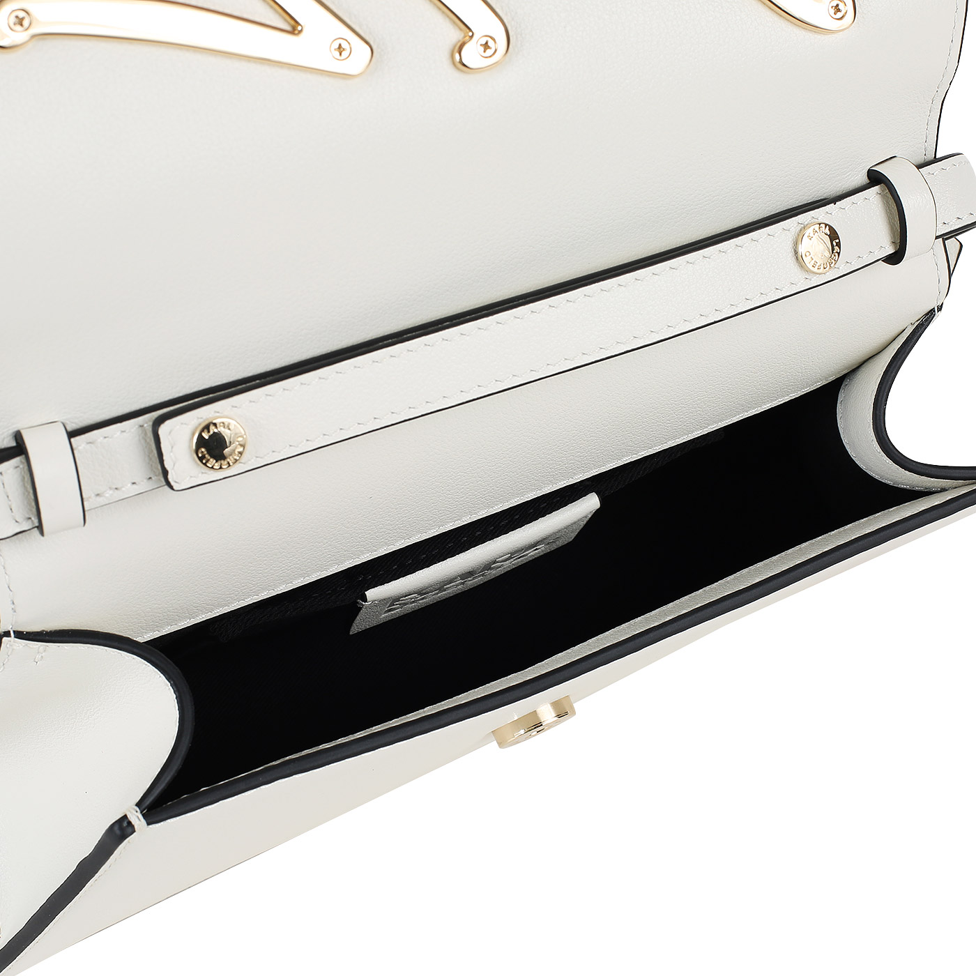 Кожаная сумка Karl Lagerfeld Signature