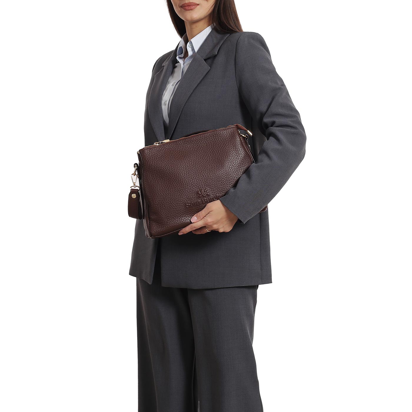 Кожаная сумка Sara Burglar Amelia Safari