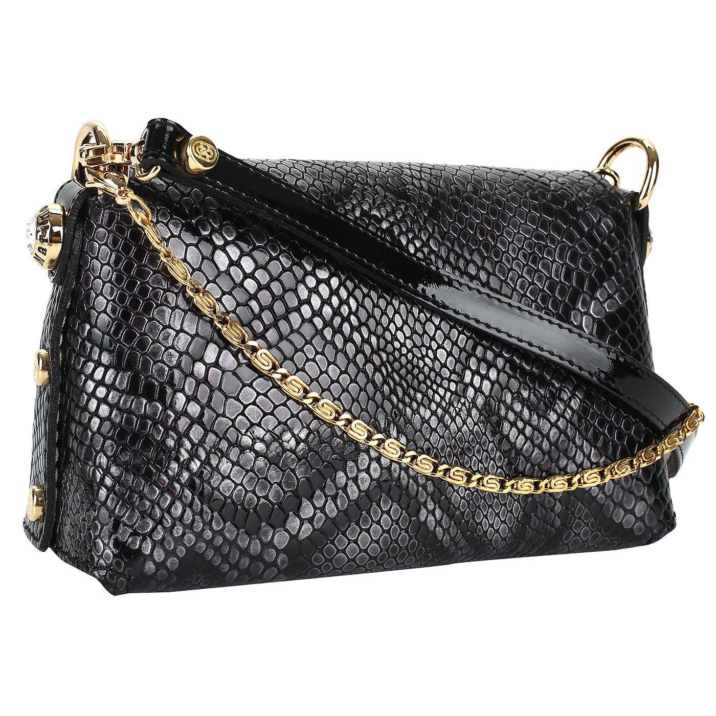 Сумочка из лаковой кожи Marino Orlandi 