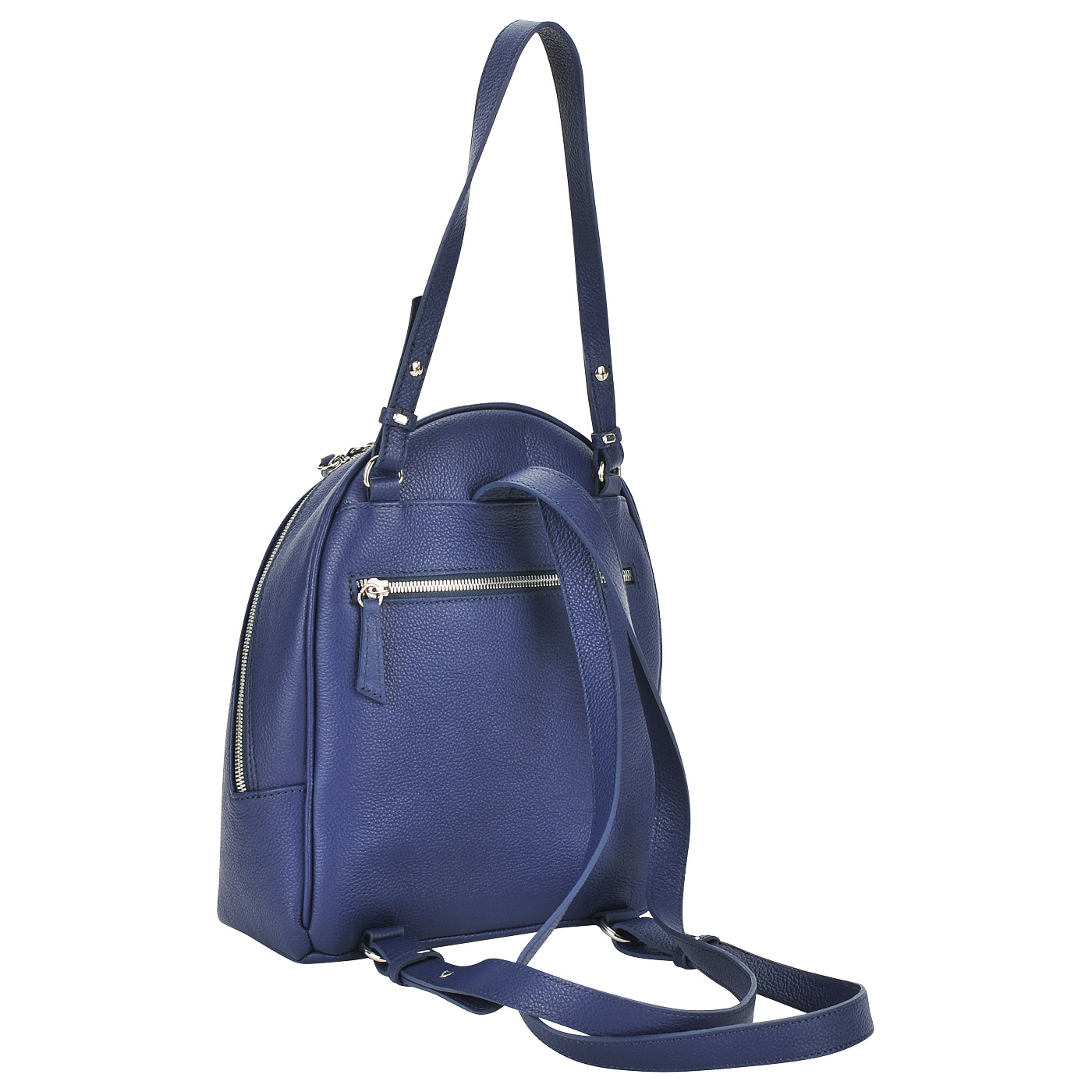 Синий рюкзак из натуральной кожи Marina Creazioni 