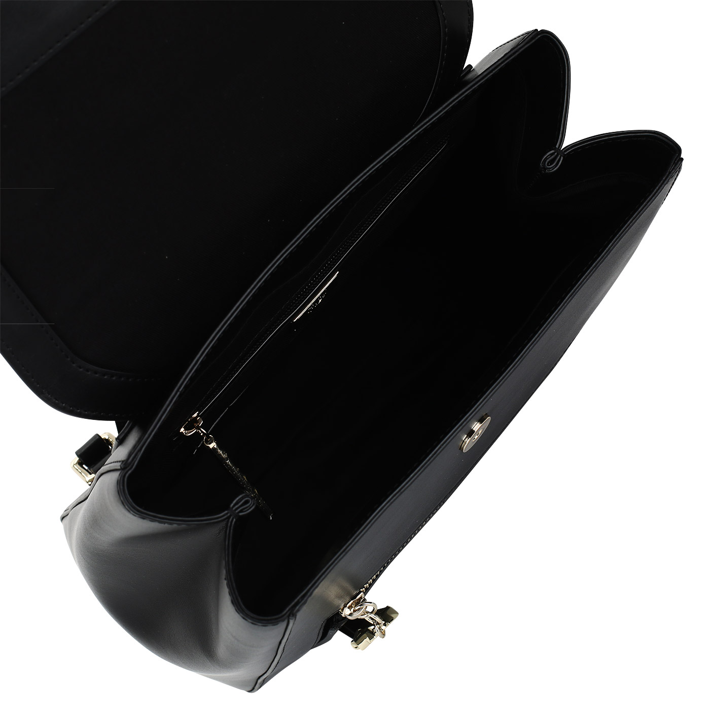 Черный женский рюкзак с откидным клапаном Cavalli Class Brigitte