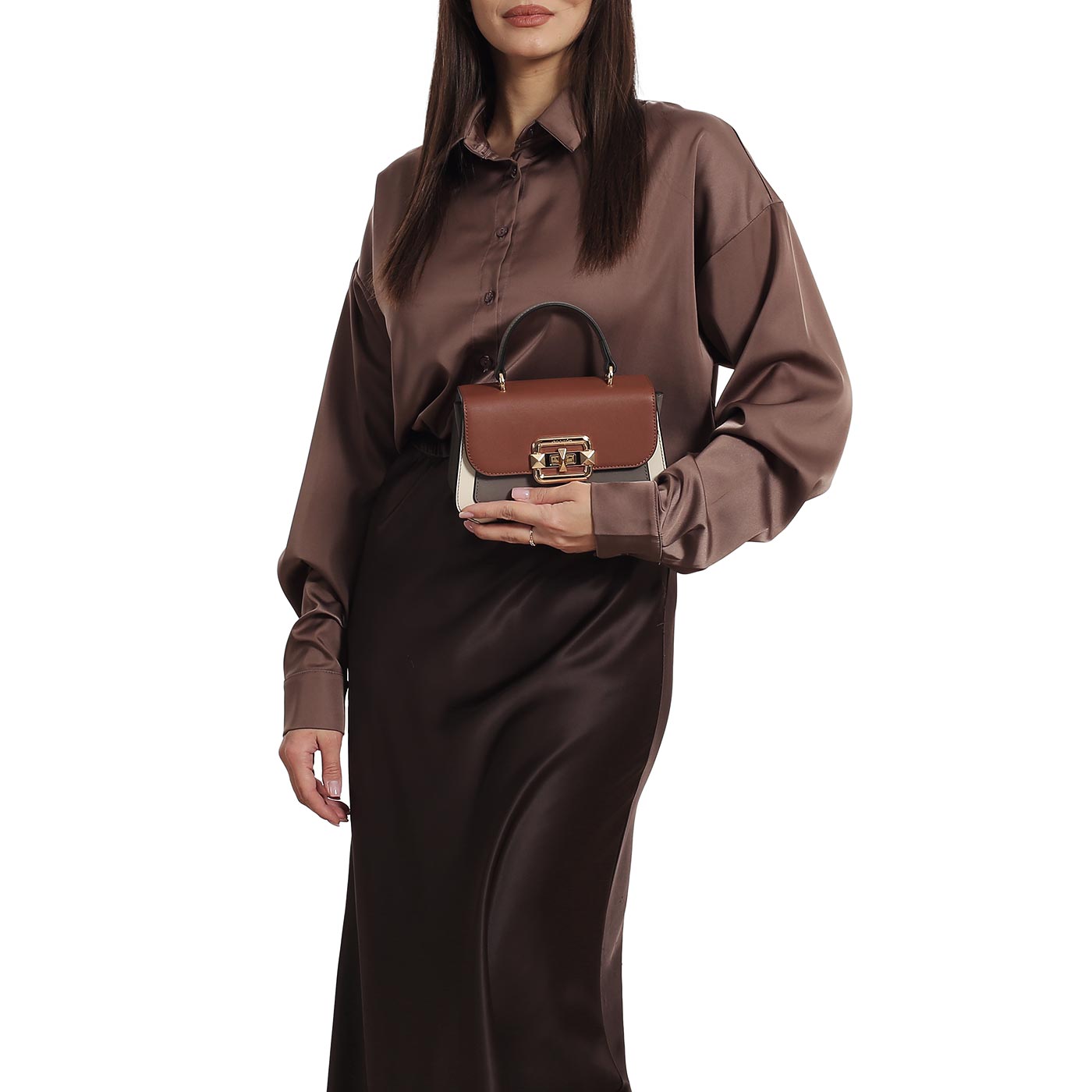 Кожаная сумка Cromia Isabella