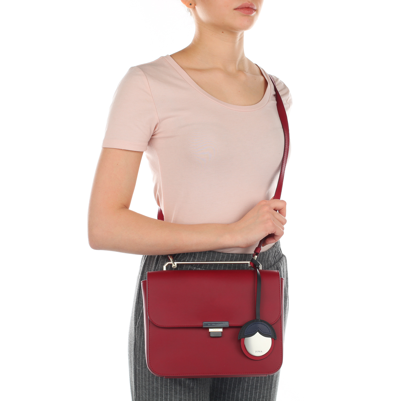 Женская кожаная сумка через плечо Furla Elisir