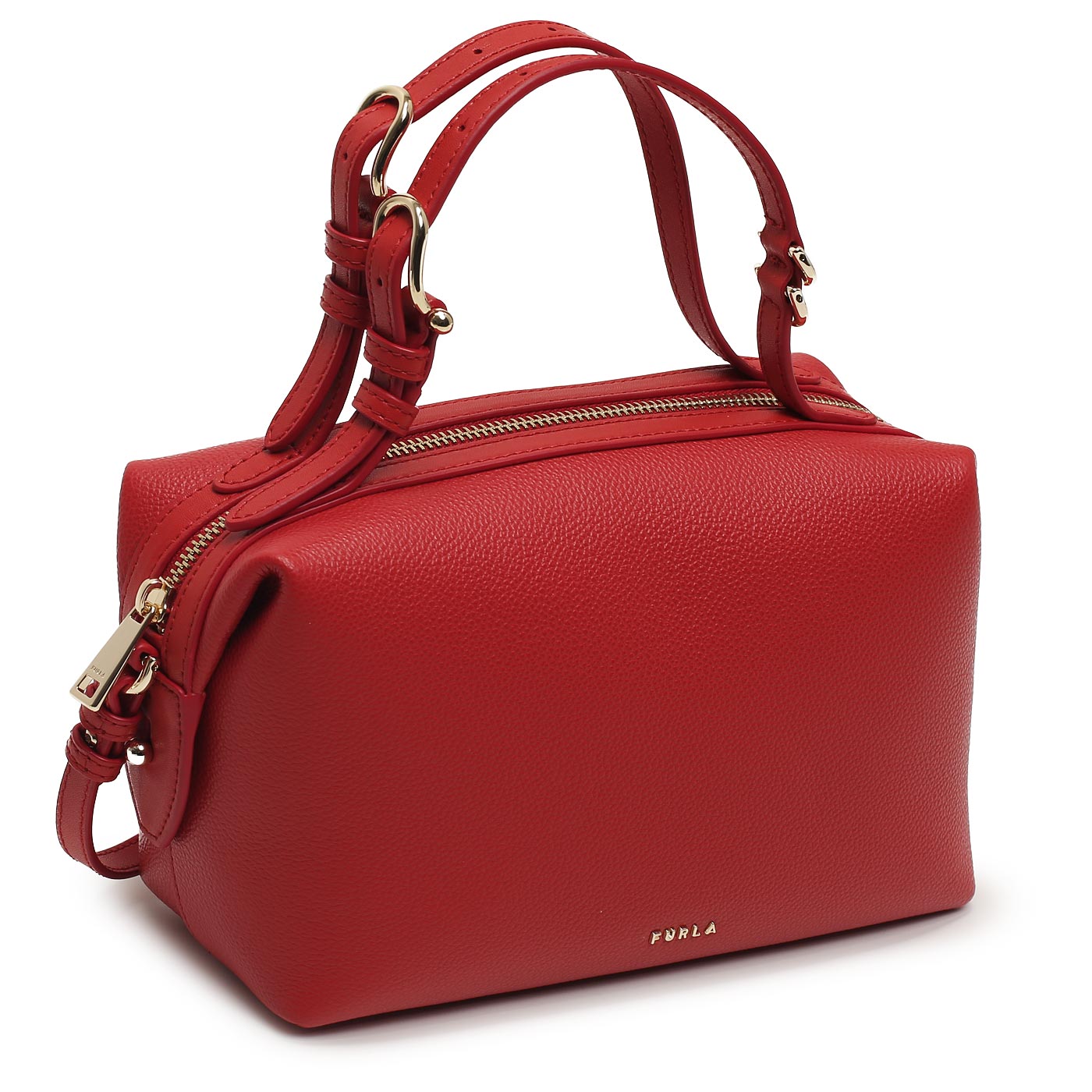 Кожаная сумка Furla Double