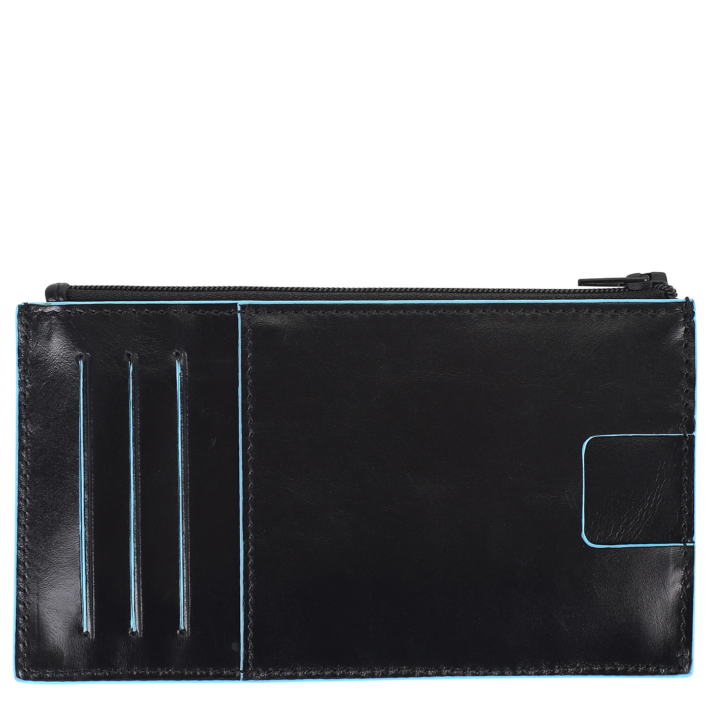 Визитница из гладкой кожи Piquadro Blue square
