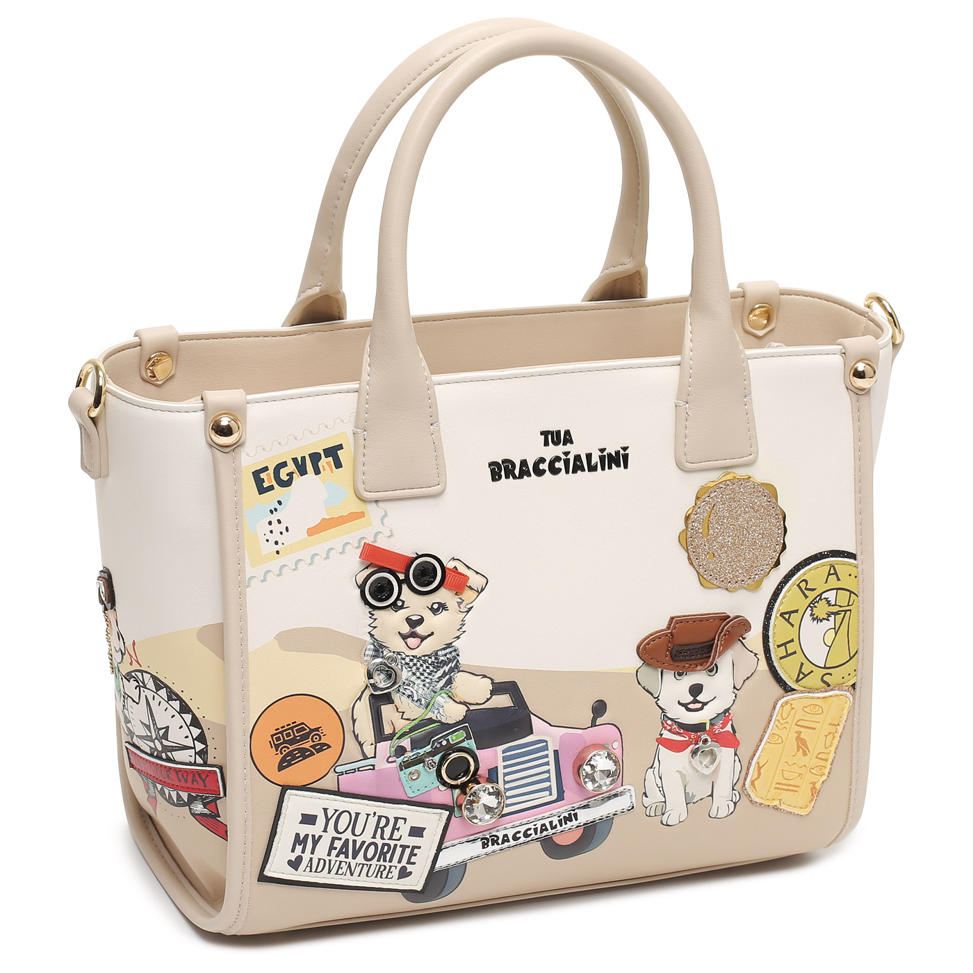 Сумка с короткими ручками Braccialini All Round