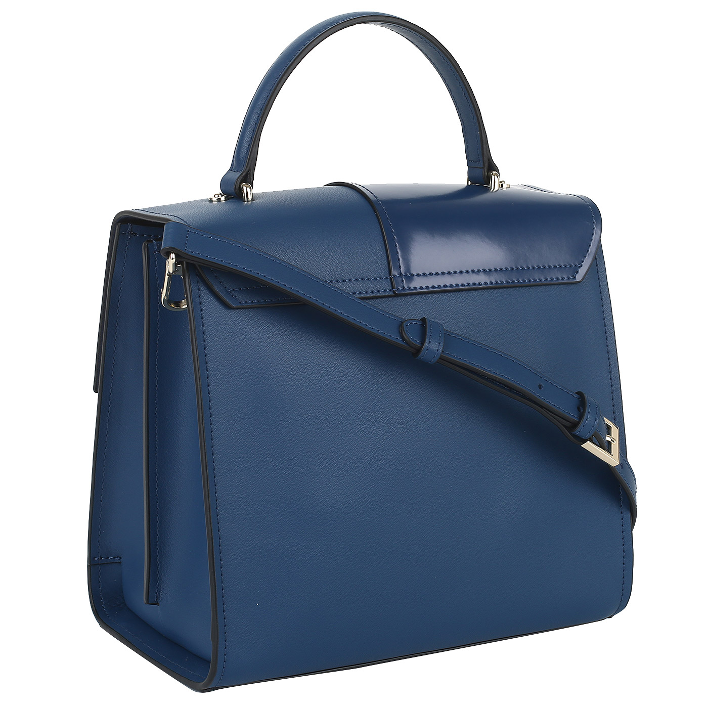 Синяя кожаная сумочка Cromia Bell