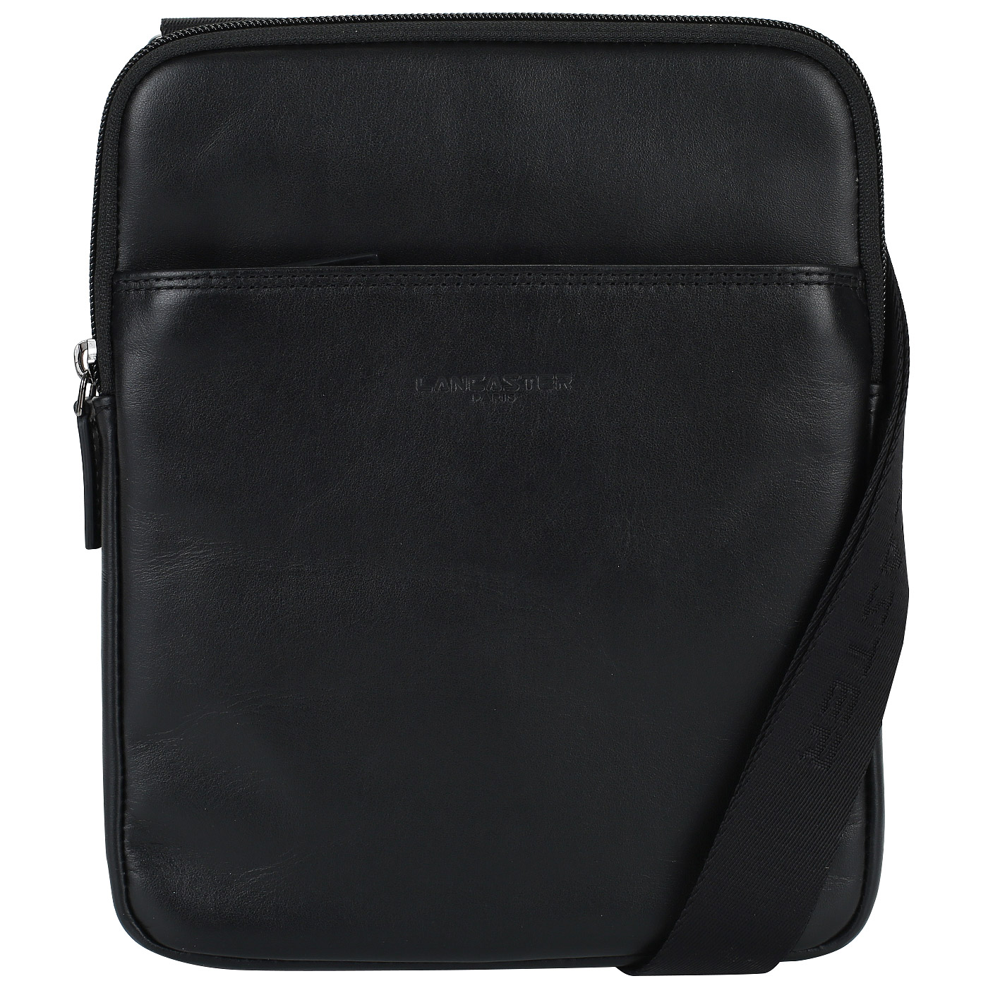 Lancaster Мужская сумка-планшет из черной кожи